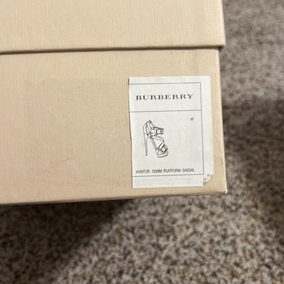 Burberry Aviator Platform Sandal Heels - Picture 4 of 6